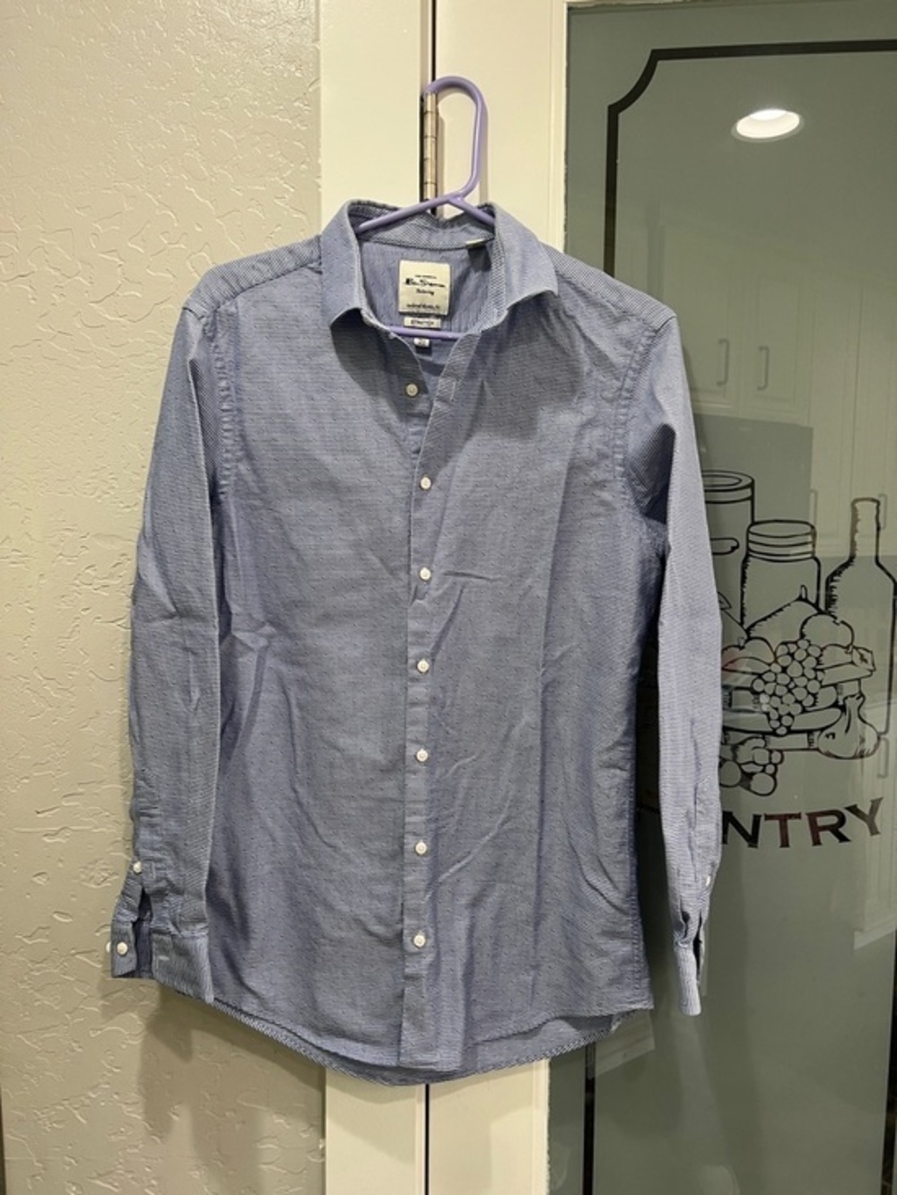Ben Sherman Light Blue striped Men's Dress Shirt